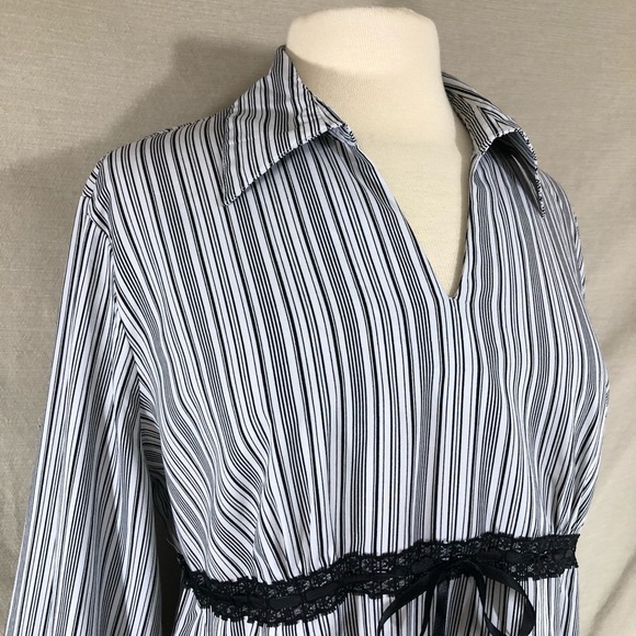 OH Baby! Striped Career Maternity Blouse - Picture 2 of 7